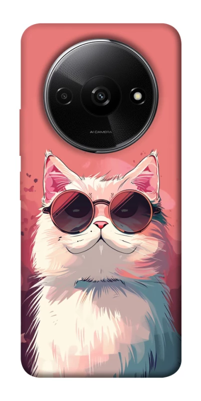 Чохол на Xiaomi Redmi A3 Сat with glasses фото 1 з 1