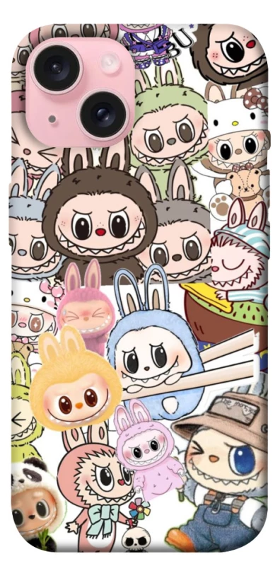 Чехол на Apple iPhone 15 (6.1") All Labubus фото 1 из 1