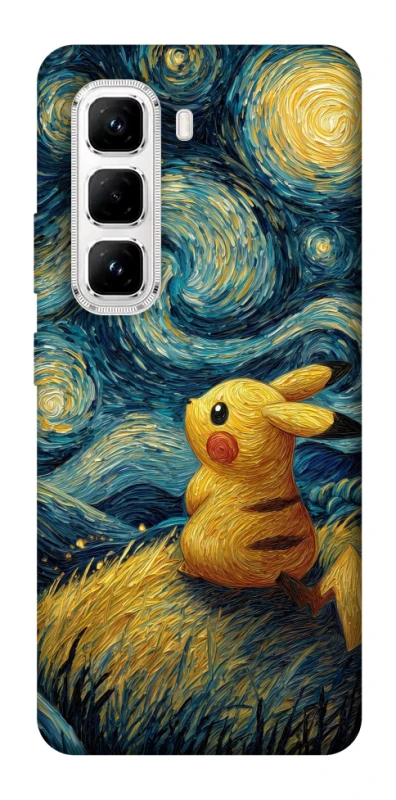 Чохол на Infinix Hot 50 Pro Pikachu and Van Gogh фото 1 з 1