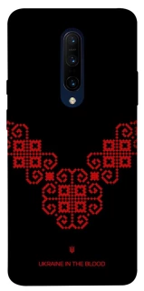 Чохол на OnePlus 7 Pro Чорно-червона вишиванка фото 1 з 1