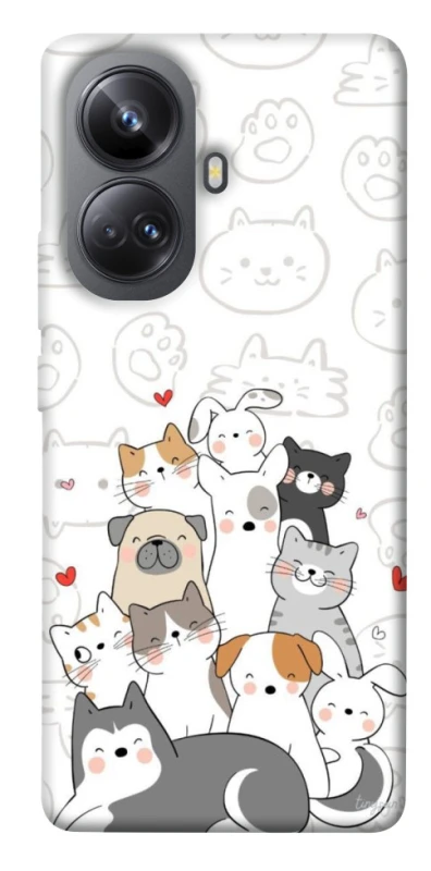 Чохол на Realme 10 Pro+ Funny Pets фото 1 з 1