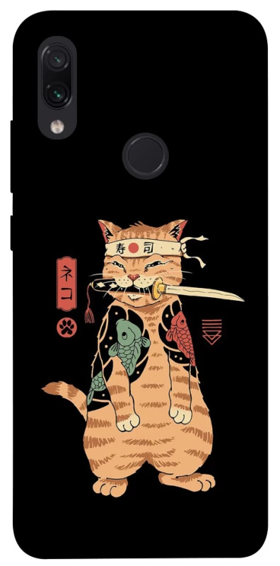 Чохол на Xiaomi Redmi Note 7 / Note 7 Pro / Note 7s Кіт-самурай фото 1 з 1