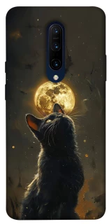 Чохол на OnePlus 7 Pro Кіт під місяцем v2 фото 1 з 1