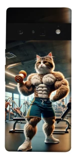 Чехол на Google Pixel 6 Pro Качок кот фото 1 из 1