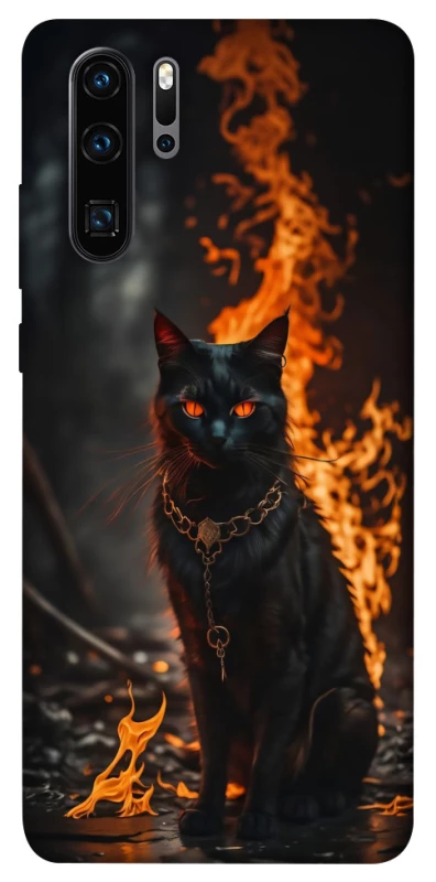 Чохол на Huawei P30 Pro Вогняний кіт фото 1 з 1