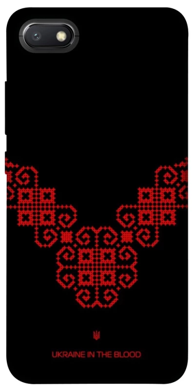 Чехол на Xiaomi Redmi 6A Черно-красная вышиванка фото 1 из 1