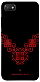 Чохол на Xiaomi Redmi 6A Чорно-червона вишиванка фото 1 з 1