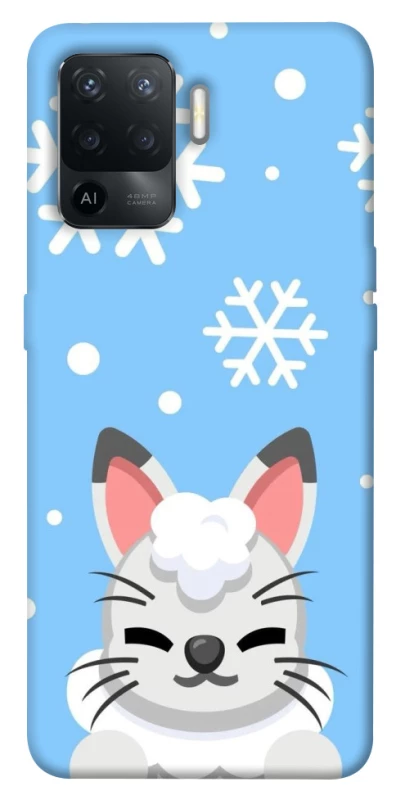 Чохол на Oppo Reno 5 Lite Adopt Me Snow Kitty Smile фото 1 з 1