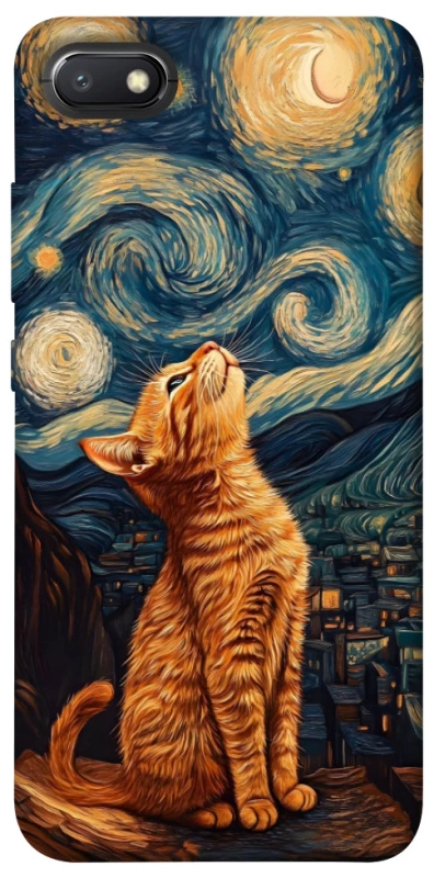 Чохол на Xiaomi Redmi 6A van gogh cat фото 1 з 1
