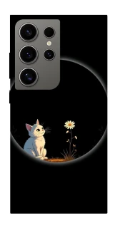 Чехол на Samsung Galaxy S24 Ultra Cat and flower фото 1 из 1