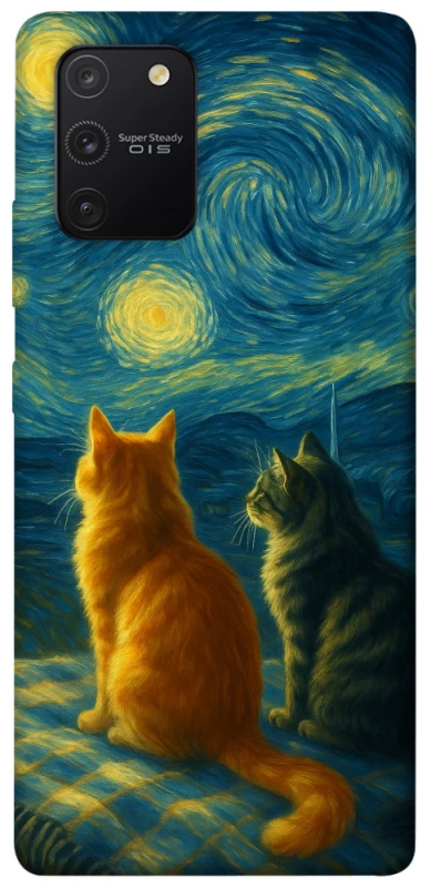 Чохол на Samsung Galaxy S10 Lite Cats under the stars фото 1 з 1