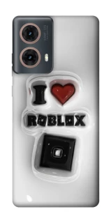 Чохол на Motorola Moto G85 I love Roblox фото 1 з 1