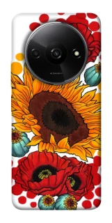 Чохол на Xiaomi Redmi A3 Соняшники та маки фото 1 з 1