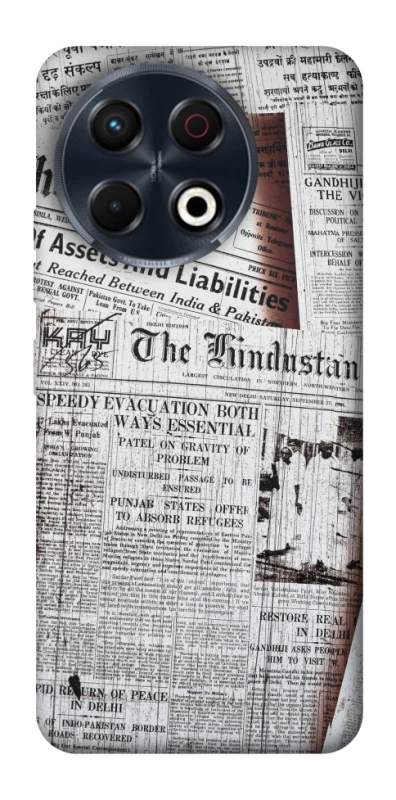 Чохол на TECNO Spark 30 Pro (KL7) Газети фото 1 з 1