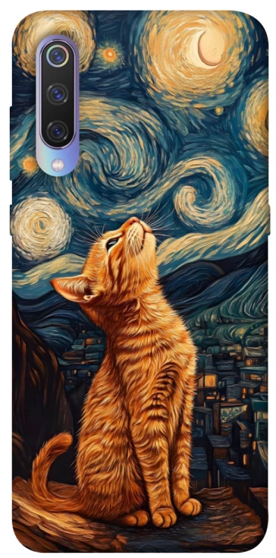Чохол на Xiaomi Mi 9 van gogh cat фото 1 з 1