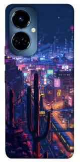 Чехол на TECNO Camon 19 Night city фото 1 из 1