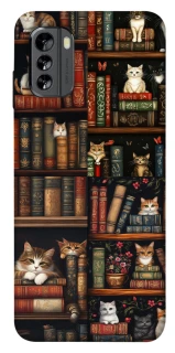 Чехол на Nokia G60 Cats & Books фото 1 из 1