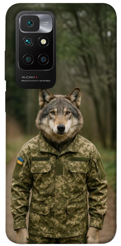 Чехол на Xiaomi Redmi 10 Волк защитник фото 1 из 1