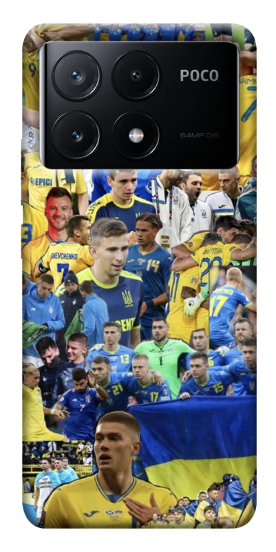 Чохол на Xiaomi Poco X6 UA-Football ver.6 фото 1 з 1