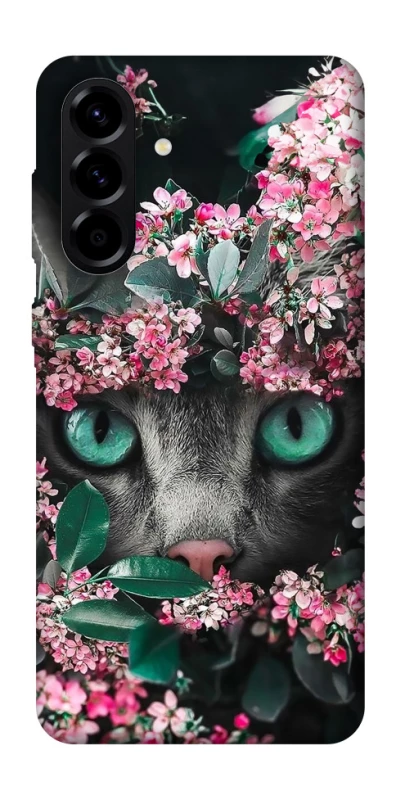 Чехол на Samsung Galaxy A56 5G Кот в цветах фото 1 из 1