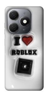 Чохол на TECNO Spark 20 I love Roblox фото 1 з 1