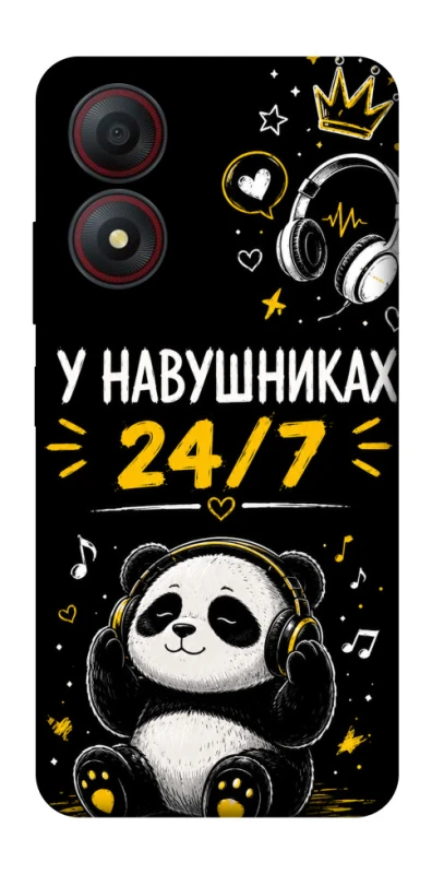 Чехол на ZTE Blade A34 4G У навушниках 24/7 фото 1 из 1