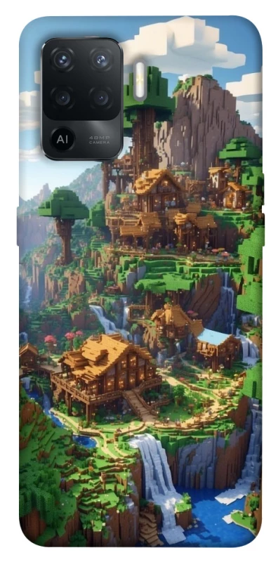 Чехол на Oppo Reno 5 Lite Minecraft universe фото 1 из 1