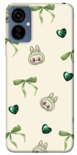 Чохол на TECNO Camon 19 Neo Labubu Green Heart фото 1 з 1