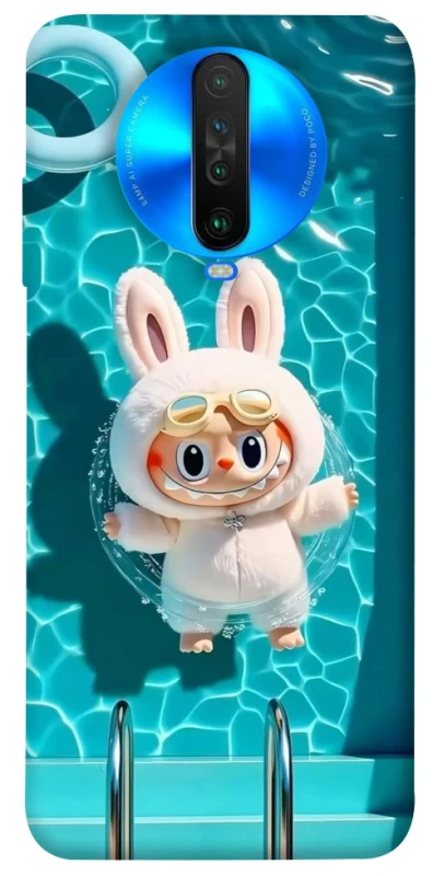 Чохол на Xiaomi Poco X2 Labubu in the pool ver.2 фото 1 з 1