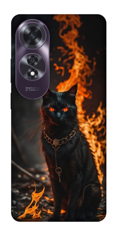 Чохол на Oppo A60 Вогняний кіт фото 1 з 1