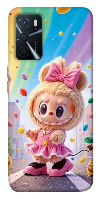 Чохол на Oppo A16s / A16 Labubu rainbow фото 1 з 1