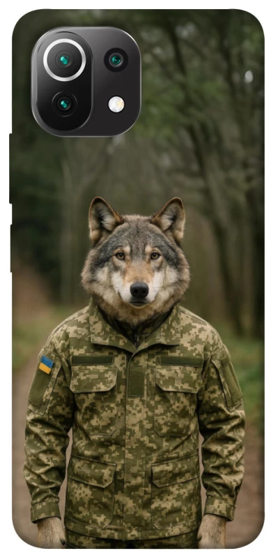 Чохол на Xiaomi Mi 11 Lite Вовк захисник фото 1 з 1