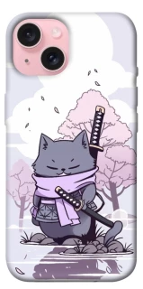Чохол на Apple iPhone 15 (6.1") Samurai cat фото 1 з 1