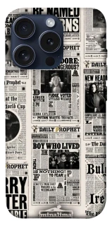 Чехол на Apple iPhone 15 Pro (6.1") Harry Potter newspaper фото 1 из 1