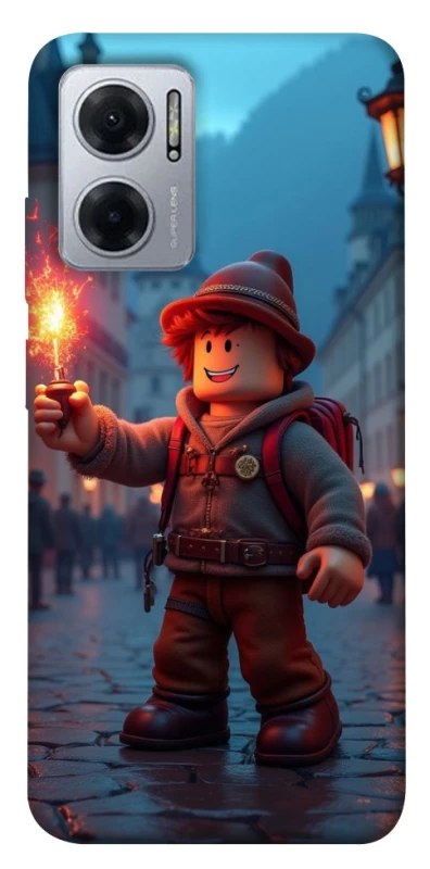 Чехол на Xiaomi Redmi Note 11E Roblox Fire Logo Blue Flames фото 1 из 1