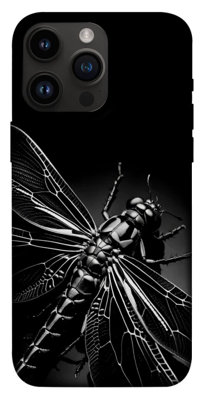 Чехол на Apple iPhone 14 Pro Max (6.7") Black dragonfly фото 1 из 1
