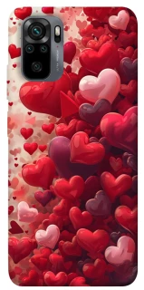 Чохол на Xiaomi Redmi Note 10 / Note 10s Many hearts фото 1 з 1