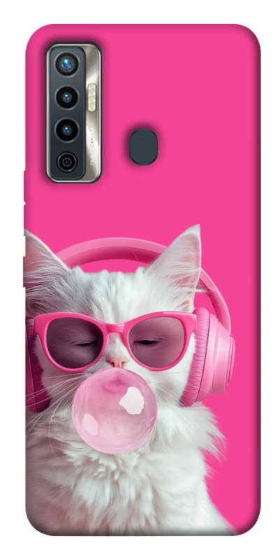 Чохол на TECNO Camon 17 Pink kitty фото 1 з 1