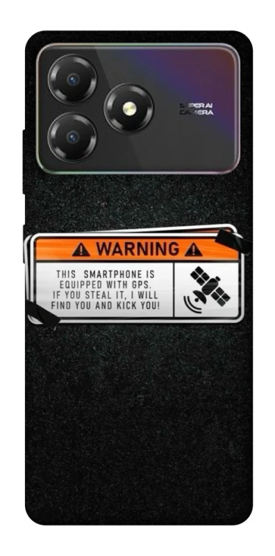 Чехол на ZTE Blade A36 Warning фото 1 из 1