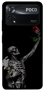 Чохол на Xiaomi Poco X4 Pro 5G Skeleton vs Rose фото 1 з 1