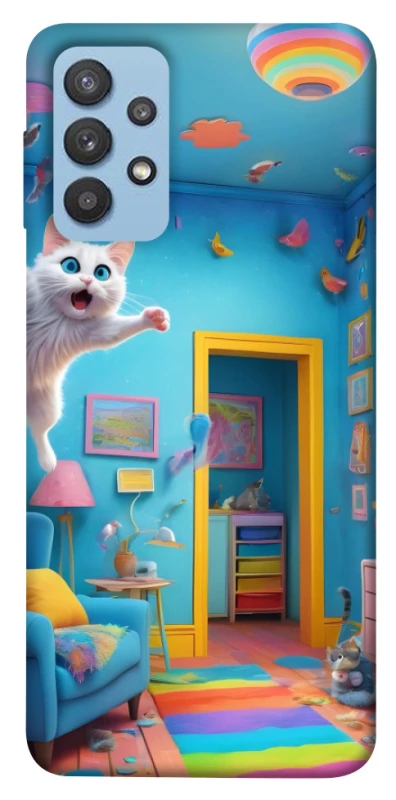 Чехол на Samsung Galaxy M32 crazy cat фото 1 из 1