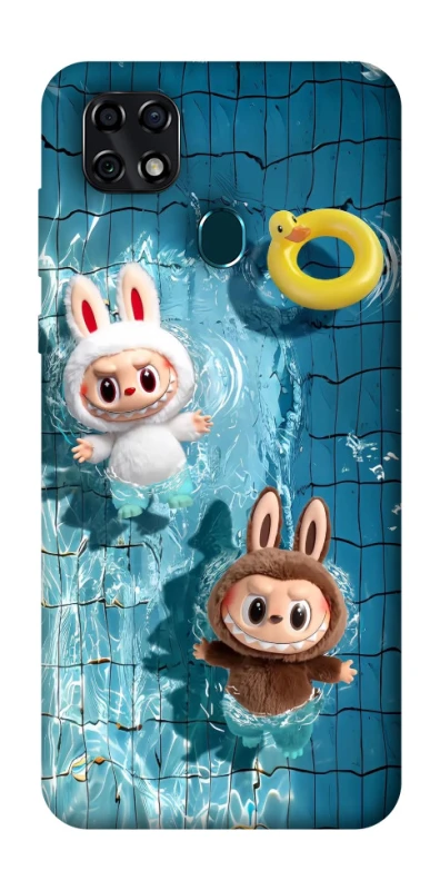 Чохол на ZTE Blade 20 Smart Labubu in the pool фото 1 з 1