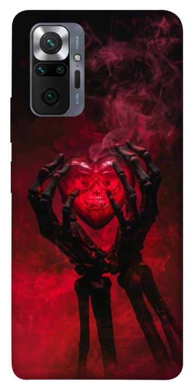 Чохол на Xiaomi Redmi Note 10 Pro Heart in the hands of a skeleton фото 1 з 1