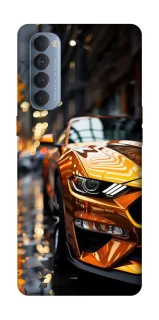 Чохол на Oppo Reno 4 Pro Golden sports car фото 1 з 1