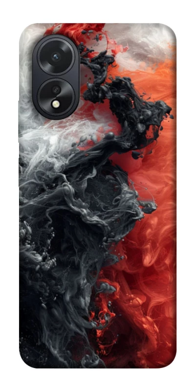 Чехол на Oppo A38 Black and Red фото 1 из 1