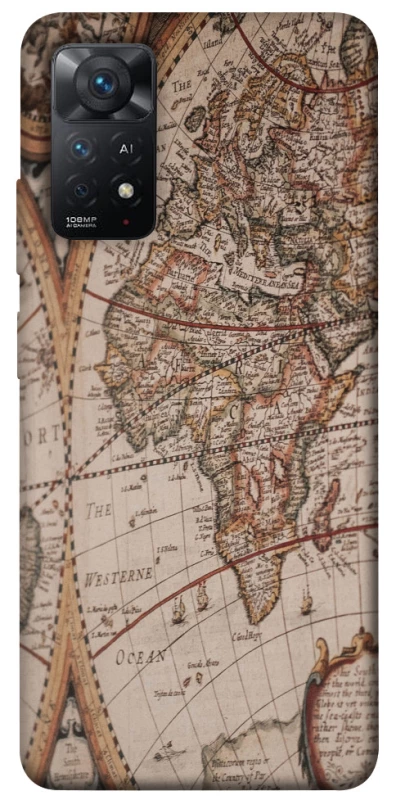 Чехол на Xiaomi Redmi Note 11 Pro 4G/5G Карта путешествий фото 1 из 1