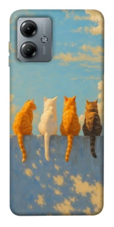 Чехол на Motorola Moto G14 cats on wall фото 1 из 1