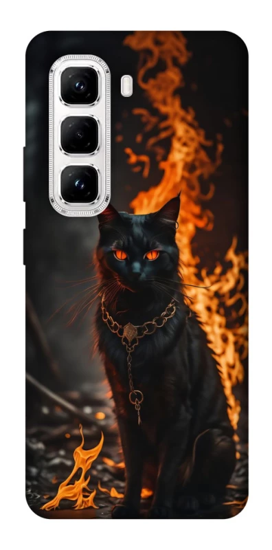 Чохол на Infinix Hot 50 Pro Вогняний кіт фото 1 з 1