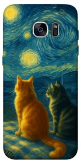 Чохол на Samsung G935F Galaxy S7 Edge Cats under the stars фото 1 Чохол на Samsung G935F Galaxy S7 Edge Cats under the stars фото 1 з 1