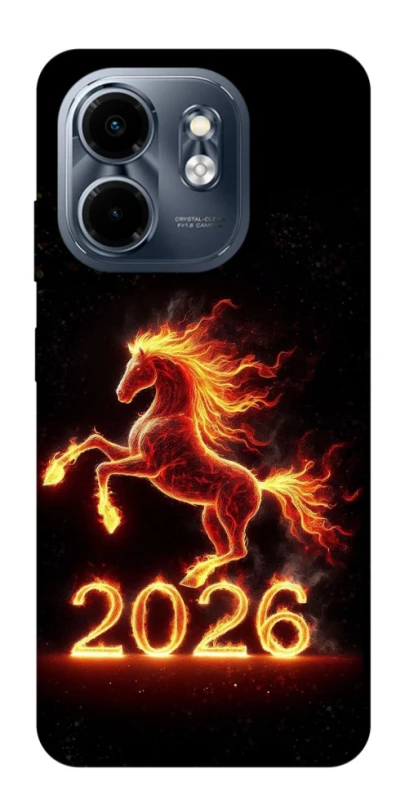 Чохол на Infinix Smart 9 4G / Hot 50i Red Fire Horse ver.1 фото 1 з 1